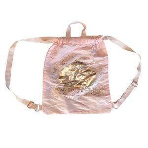 Disney Parks Bibbidi Bobbidi Boutique Cinch Sack Bag Princess Pink Carriage
